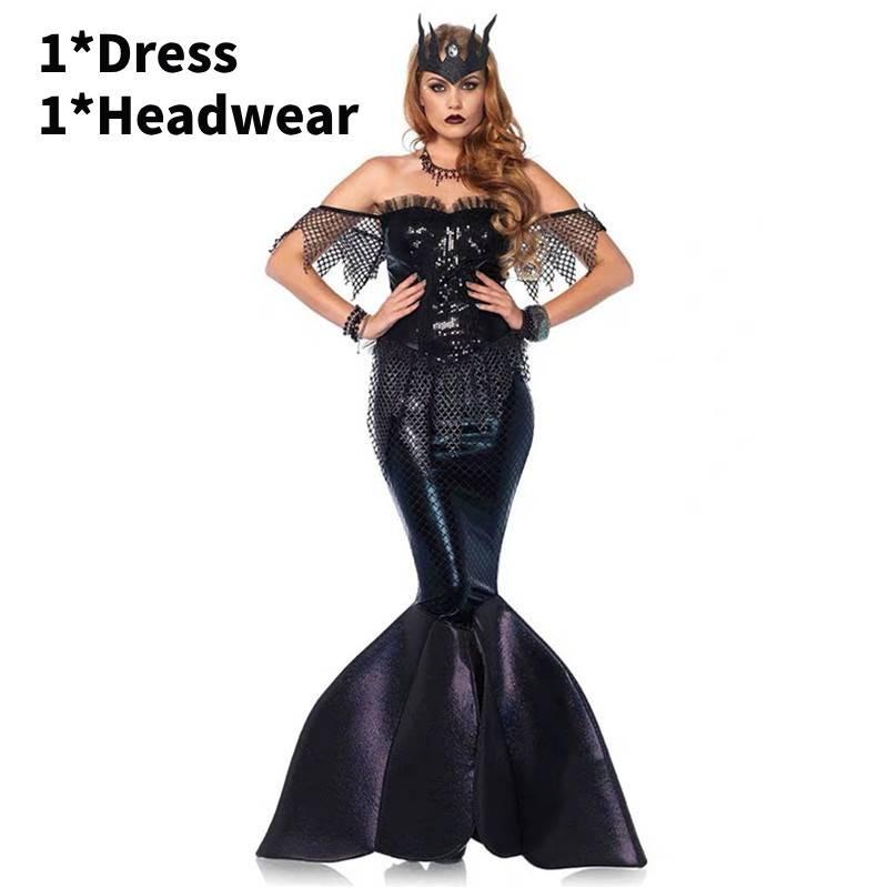 

Платье Принцессы Русалки Косплей Костюмы Сценическое Выступление Ролевая Игра Хэллоуин XL