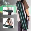 GOBUROS Cue Case, Holds 2 Butts and 2 Shafts, Billiard Cue Case, Pool Cue Bag, 1/2 Billiard Cue Bag (Green Zipper)