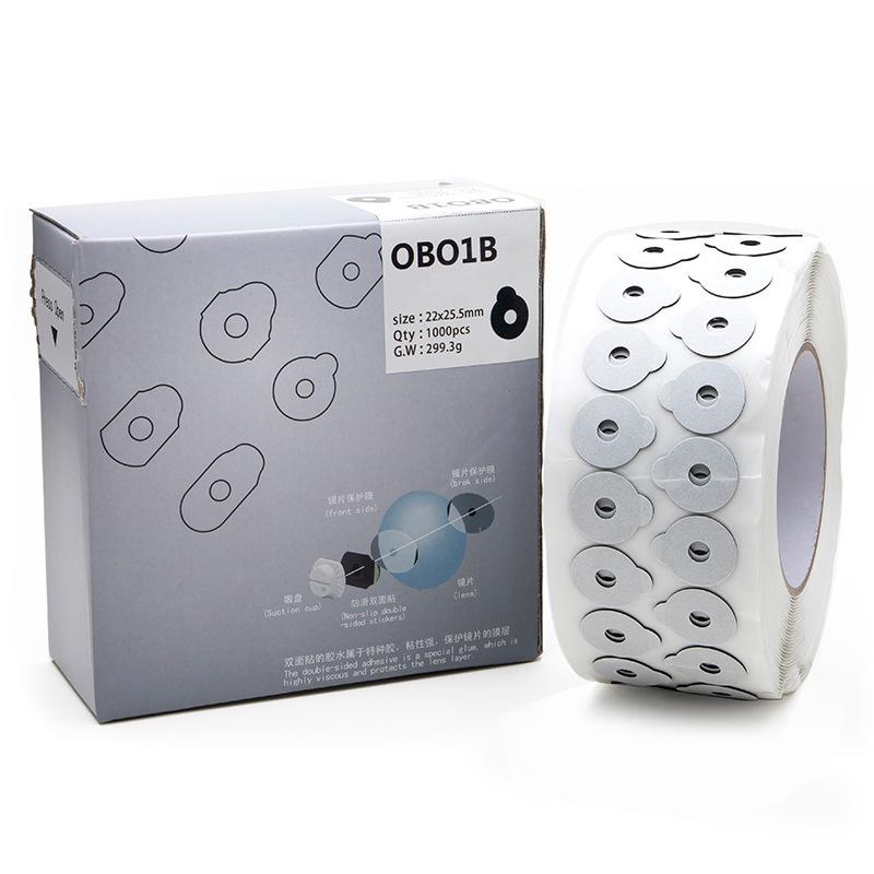 Edging Anti Slip Optical Lens Blocking Pads 1000pcs Eye Glasses Double-sided Adhesive Sticker Tape