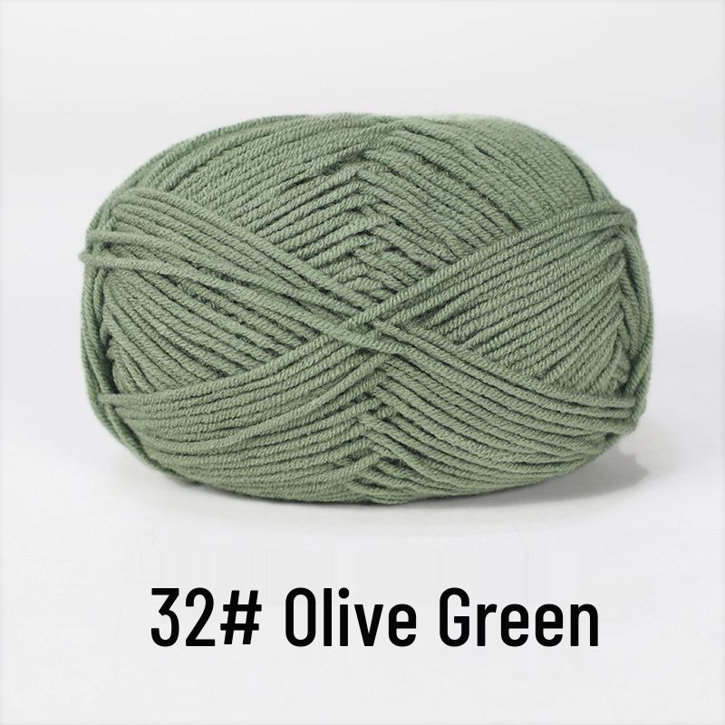 Baby 4-lagiges Milchbaumwollgarn zum Stricken von DIY-Schals oder Decken