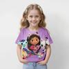 T-shirt Bambini Cartone Animato La Casa delle Bambole di Gabby Stampa 3D Estate Casual Manica Corta