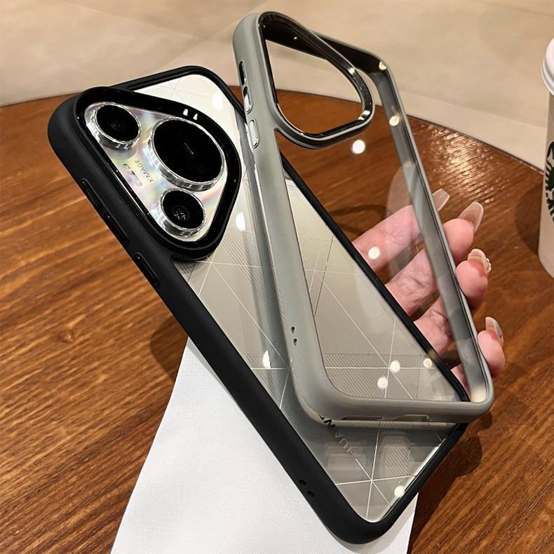 Suitable for Huawei Pura11 Mobile Phone Case, the New Advanced Sense Anti-drop Ultra-thin Transparent Metal Lens Case.