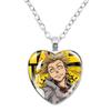 GACHIAKUTA Halskette Glas Herzform Anhänger Halskette Gachiakuta Zeichentrickfigur Halskette Schmuck Dekoration Fans Sammeln Geschenk