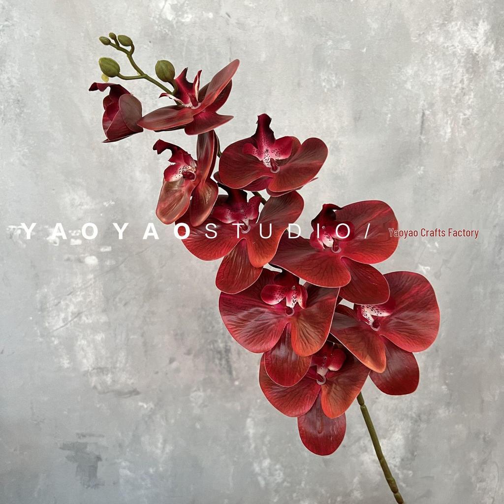3D Printed Phalaenopsis Orchid, 9-Head Nordic Wedding & Dining Decoration, Floral Art Film Prop