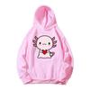 Just A Girl Who Loves Axolotls Print Kids Pink Hoodie Comfy Versatile Long Sleeve Streetwear Children Sweatshirt Baby Casual Top