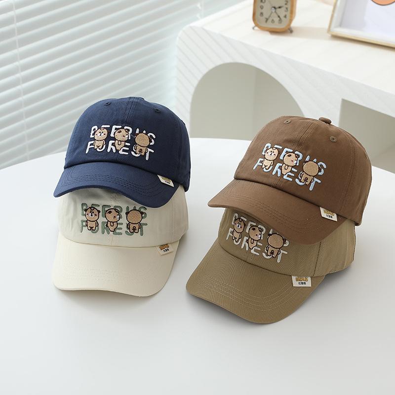 Koreanische Version Kinder Baseballkappe Junge Baby Frühling und Herbst Mädchen Baseballkappe Sonnenschutz Mittel Groß Kinder Reine Baumwolle Dünner Stil