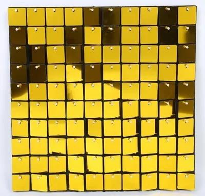 18pcs Golden Sequin Backdrop Panels for Wedding Party Baby Shower Background Wall Decor Shimmer Laser Backdrop Curtain Champagne