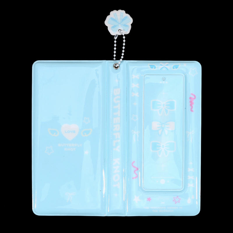 Elegant Photocard Binder Card Album With 4 Compartments Bowknot Pocket Small Cute Photo Album For Fans Boys Girls For Collecting And Organizing Cards