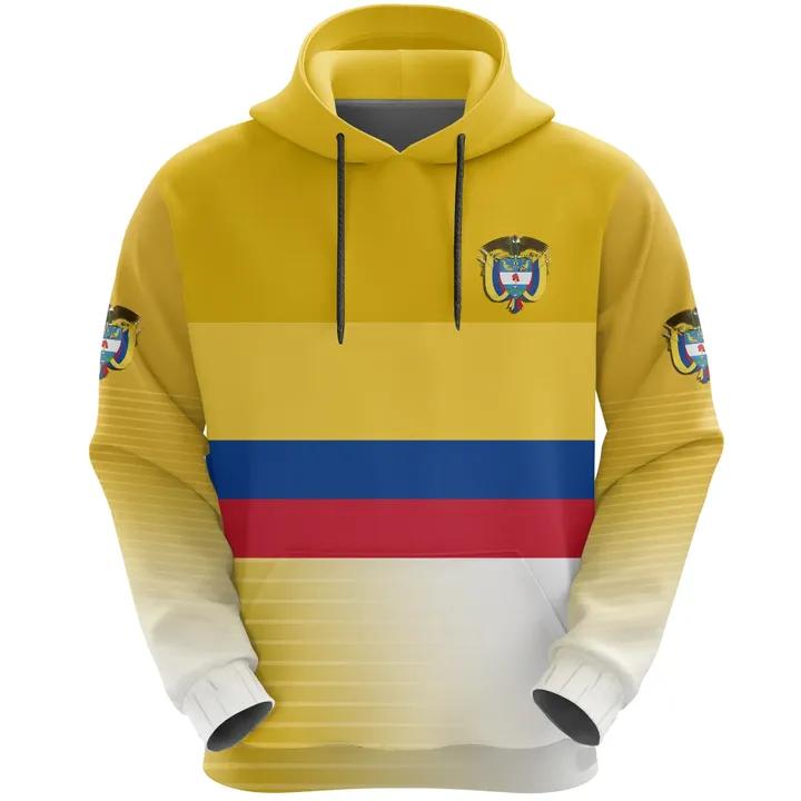Etst 003 Colombia Nationaal Embleem Kaart Grafische Sweatshirts Vlag Hibiscus Bloem Hoodies Voor Mannen Kleding Ridder Trainingspak Woemn Hoodie Tops L