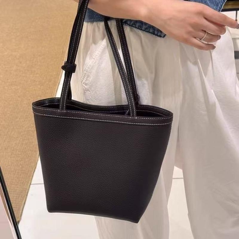 The * row new Park Stitch bucket bag new long handle vegetable basket tote bag versatile handbag