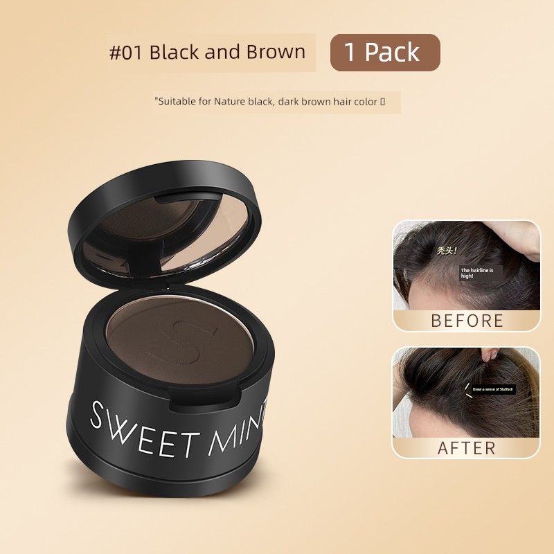 

Shading Powder Filling Forehead Bun Makeup Palette Student Line 01 # Black Brown [1 Box]