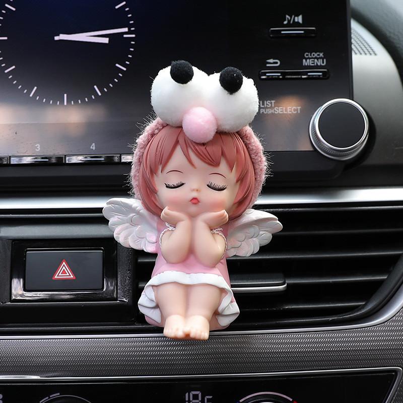 Niedlicher Anne Dekorativer Auto-Duftclip für Lüftungsschlitz Langanhaltende Aromatherapie für Autoinnenraum Auto-Klimaanlagen-Duftchip Auto-Ornament