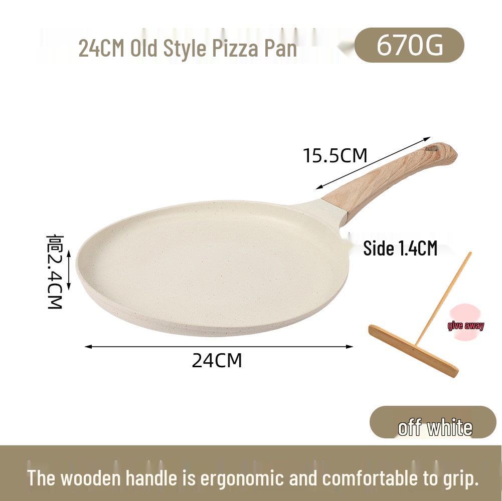 Non-Stick Medical Stone Pan: Ideal for Pizza, Crepes, Steak, Omelettes, and Pancakes