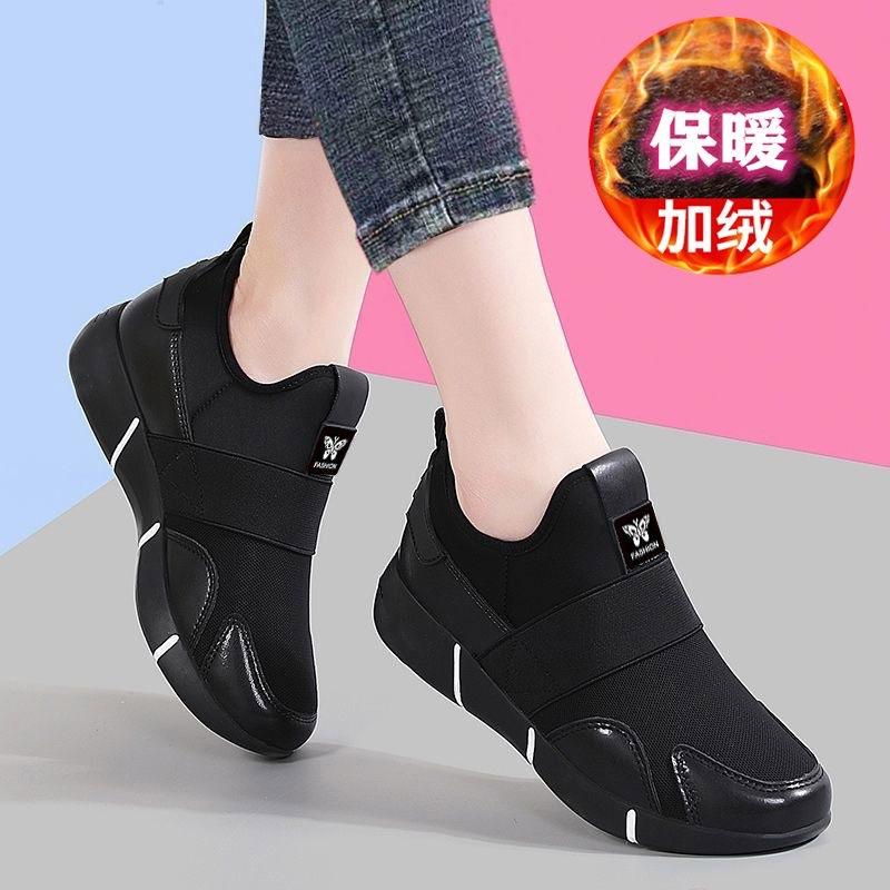 Soft-soled mother shoes women's 2025 summer new one-pedal middle-aged women's shoes lace-up casual sports shoes