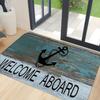 1PC Anchor Pattern Kitchen Rugs Non-Slip Home Door Mats Pop Design Bathroom Rug Bath Mat Carpet for Home Sink Laundry Decor