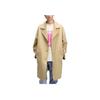 Calvin Klein Solid Color Lapel Single Breasted Long Sleeve Coat Men coats Khaki 40698ST