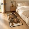 Washable Bathroom Mat Cute Cat Shape Rug, 3D Simulation Modeling, Soft Imitation Decorative Decor Cashmere Absorbent Floor Mat, Non-slip for