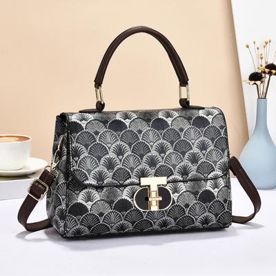 Nouveau Sac à Main Tendance Tout-en-un Imprimé Grande Capacité Texture Simple Sac Bandoulière Épaule Simple Tendance