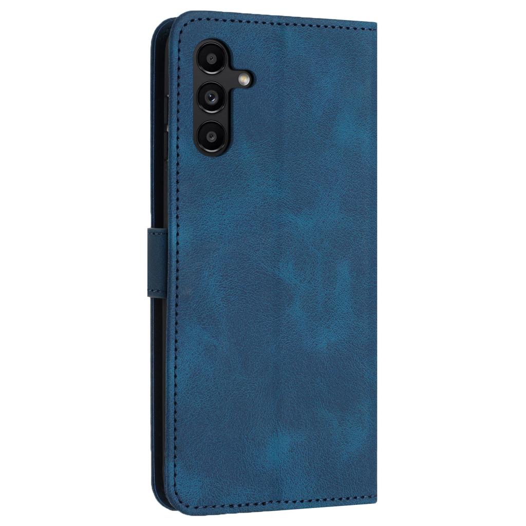Phone Stand Case for Samsung Galaxy A25 5G (Global) (161.0 x 76.5 x 8.3mm) Skin-touch PU Leather Phone Cover