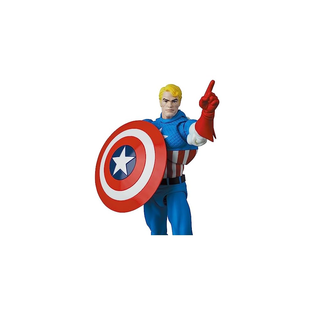 MAFEX Captain America Comic Version Action Figure 6-inch Collectible Toy