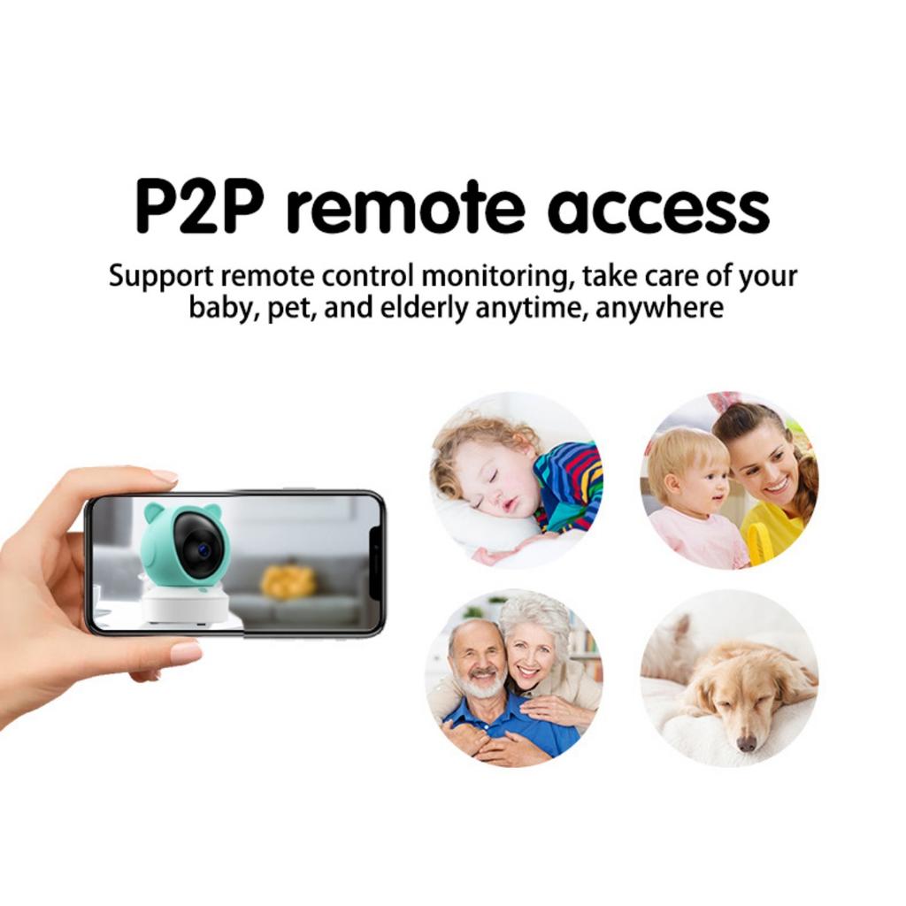 Monitor pentru bebeluși Bluetooth 2K cameră de înaltă definiție cântec de leagăn multifuncțional, monitor pentru bebeluși