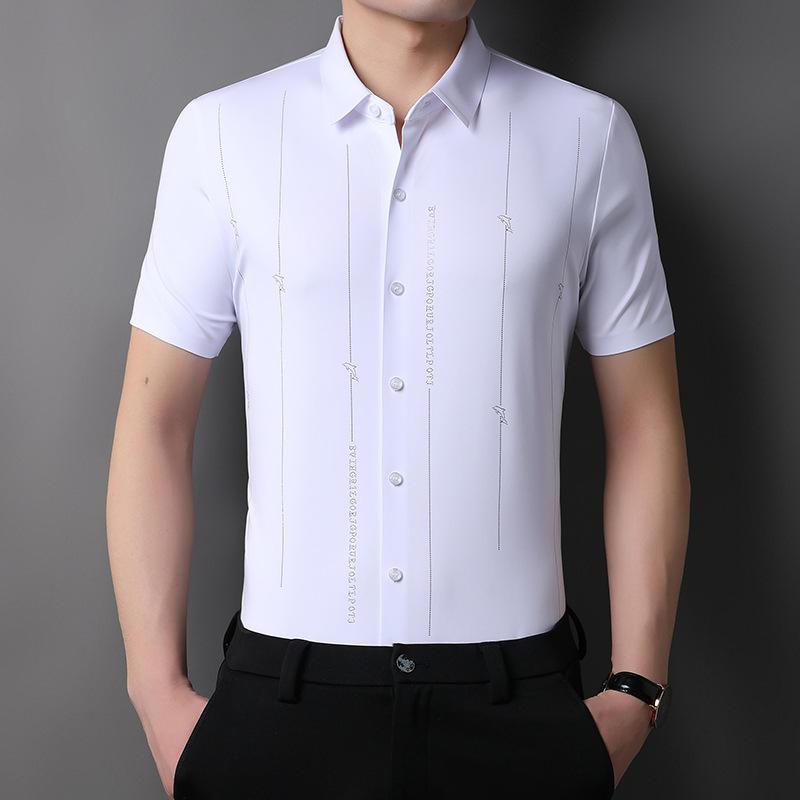 Casual Comfortable Fashion Shirt Men's Short Sleeve Slim Fit Summer
