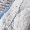 Mädchen Wintermantel im koreanischen Stil: Warmer Fleece-gefütterter Kunstpelz-Einteiler BWB022