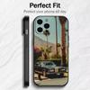 1976 Classic Vintage Cars S-SevilleES Phone Case For iPhone17,16,15,14,13,12 Plus,Max Soft Silicone Black Cover