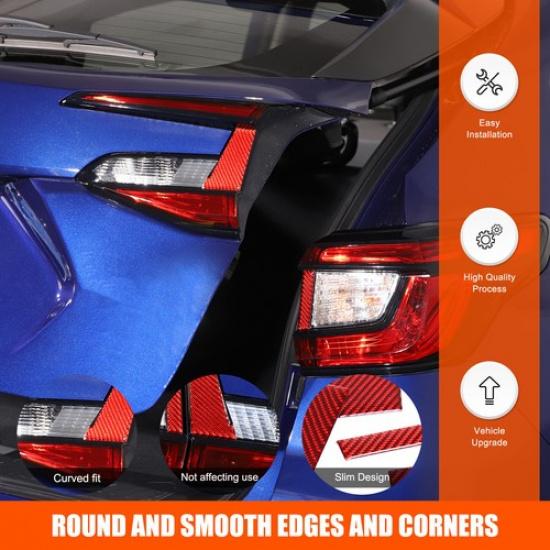 Red Carbon fiber Rear Tail Light Spacer trim sticker for Subaru Crosstrek 2024