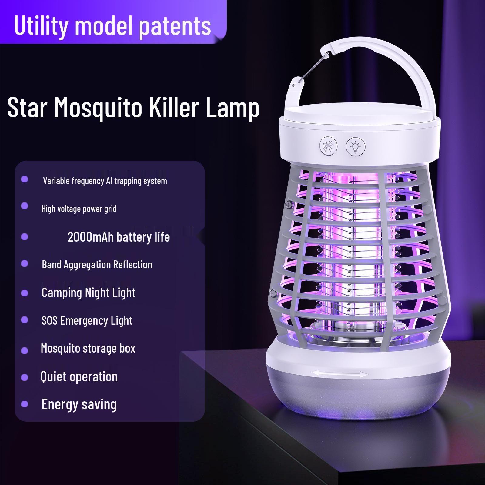 

Portable Camping & Home SOS Mosquito Killer Light with Charging Function USB Charging