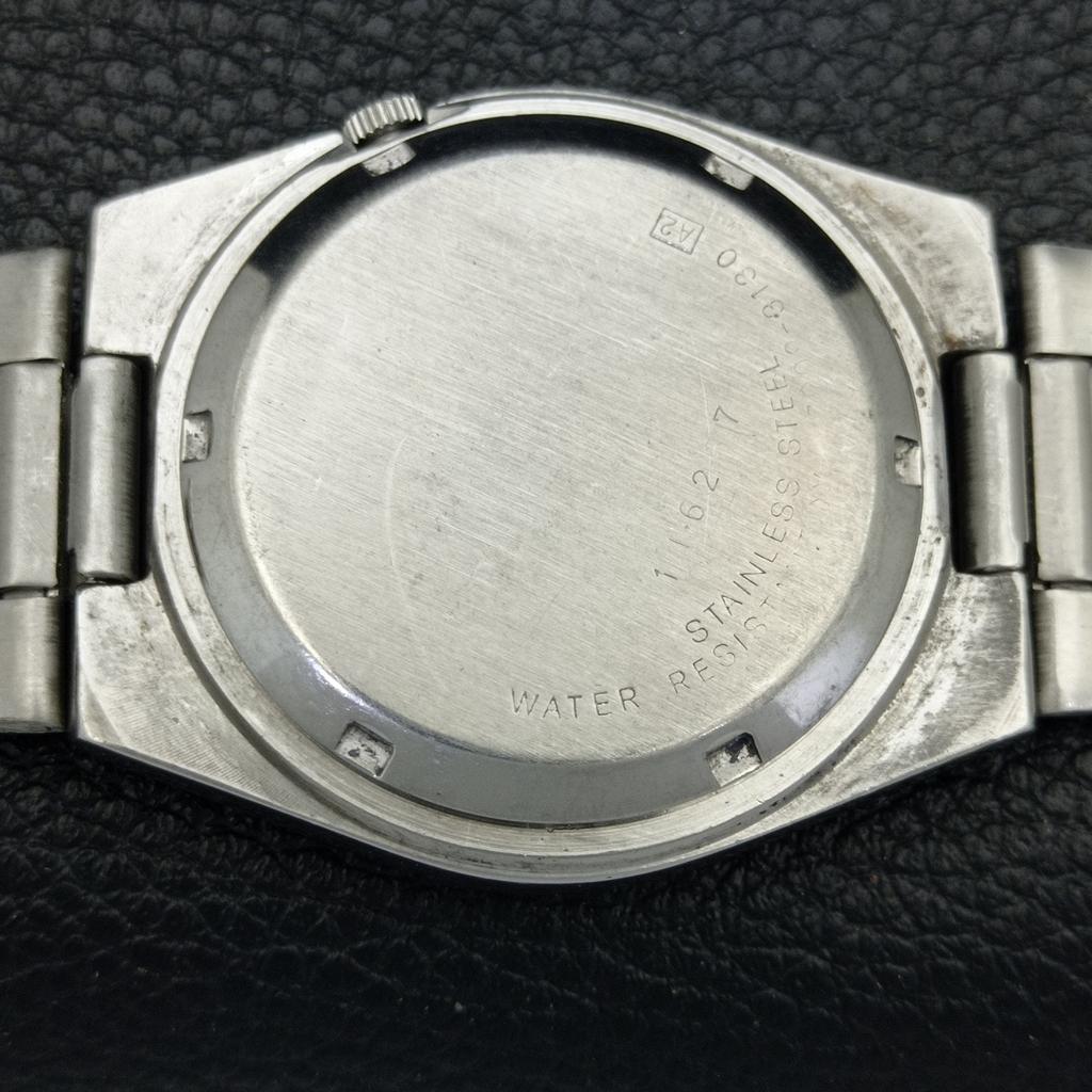 GENUINE VINTAGE SEIKO 5 AUTOMATIC JAPAN MENS BLUE COLOR DIAL WATCH A701398-5 R206a-a701398