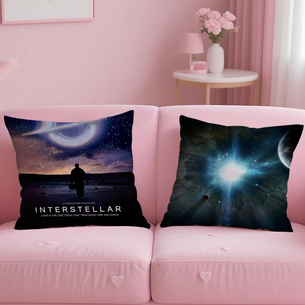 Movie I-InterstellarS Cushion Cover Comfortable Reversible Pillow Cover Ideal for Car Sofa Bedroom & Beyond