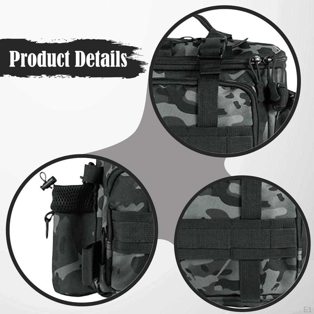 Case Tackle Bag Storage Organizer Waterproof Portable Rod Holder Reel Gear Oxford Material Multiple