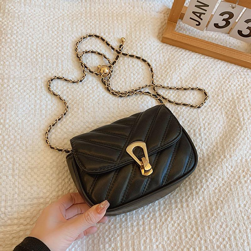 2024 New Women's Crossbody Bag Street Fashion Shoulder Bag Casual Trendy Purse Stylish Chain Bag