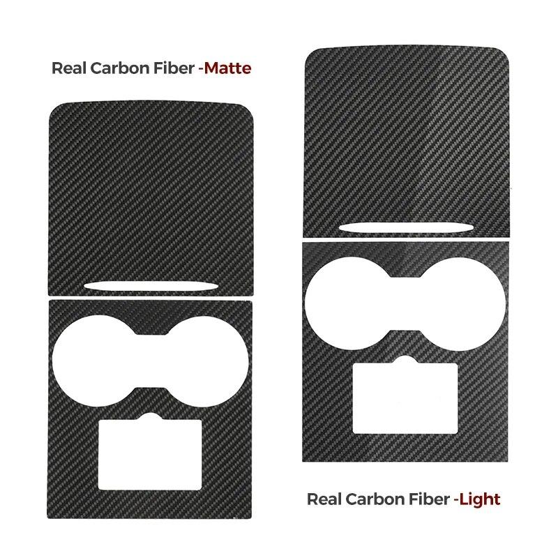 Ultra tenký kryt středové konzoly Futhope Real Carbon Fiber Pro Tesla Model 3 Y 2021-23 nemá vliv na centrální ovládání push-pull