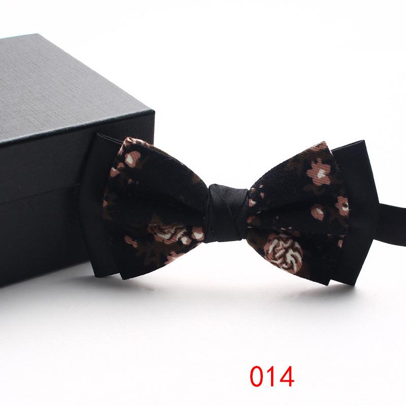 Shuangpin Men'S Bow Tie Business Trend Color Weaving Jacquard Suit Accessories Retro Bow Tie