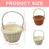 4x Handmade Rattan Basket Delicate Basket for Home Decoration and Wedding Flower X3UC