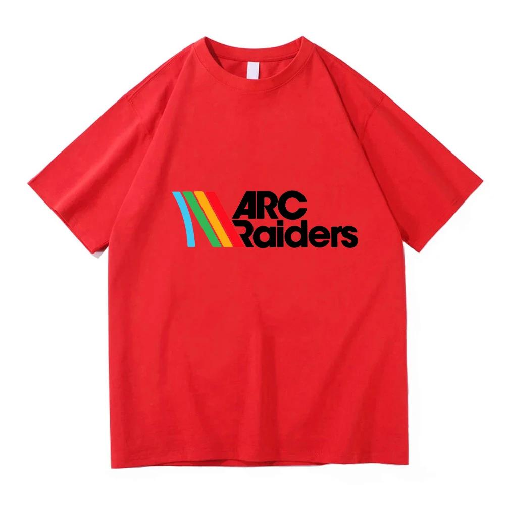 Rainbow ARC Raiders Spiel Print T-Shirt Kurzarm Baumwolle Mode Herren T-Shirts Locker Lässig Herren Damen Unisex Streetwear Herren Tee