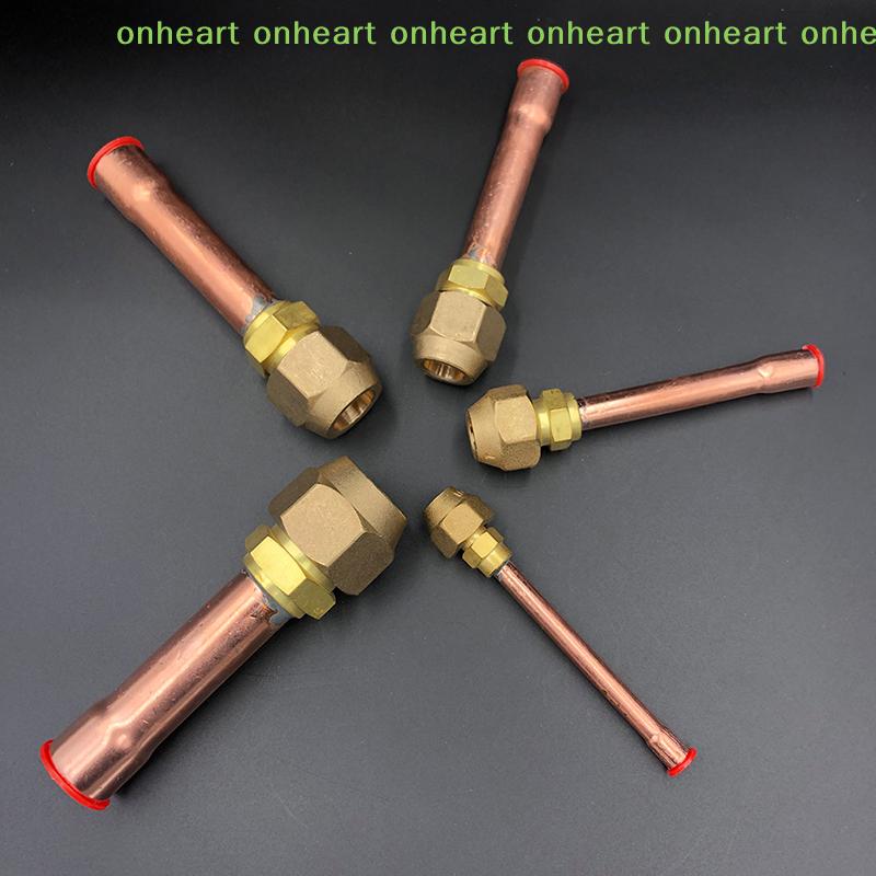 [C]45 Degree SAE 1/4" 3/8" 1/2" 5/8" 3/4" Flare Connector With Copper Tube Brass Pipe Fitting Connector Adapeter