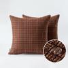 Waterproof Textile Outdoor Throw Pillow Covers Stripe Square Pillowcases Modern Cushion Cases for Patio Couch Bench 45X45CM