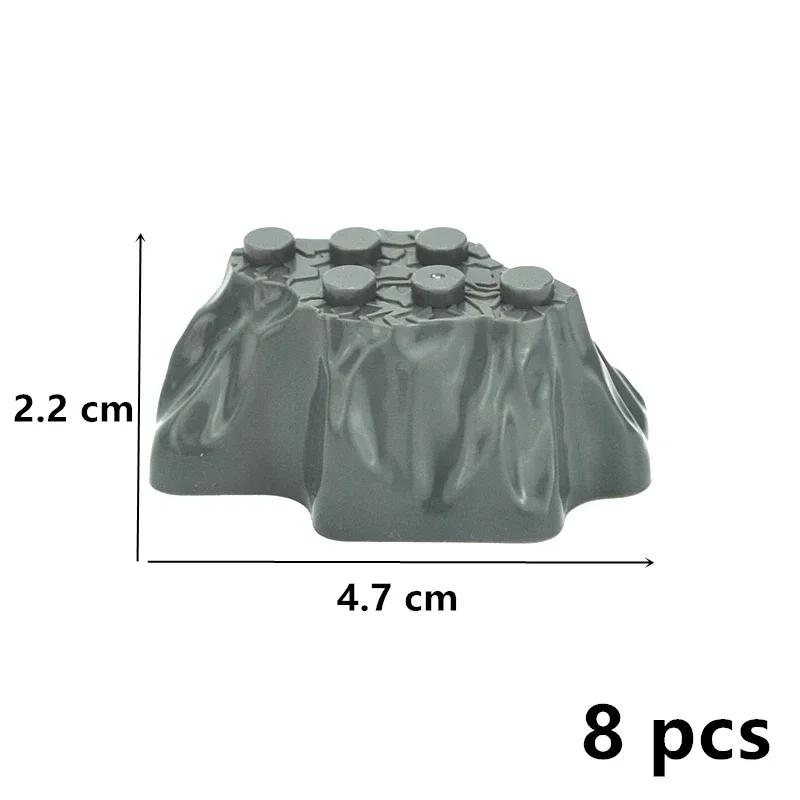 MOC Building Blocks Construction Rock Panel 6082 6083 23996 47847 Rockery Garden Mountains Hill Stone Creative City Bricks Toys