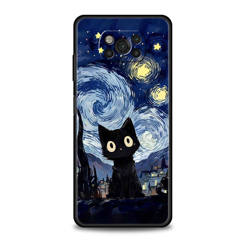 

Phone Case For Xiaomi Poco X6 X5 X4 Pro 5G X3 NFC F5 F4 M5 M4 M3 F3 GT C51 C50 C55 Soft Cover Retro Van Gogh Oil Painting Poco M3