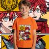 High School Dxd Garith Gremory Anime Print Cotton T Shirt Boys Girls Casual Soft Breathable Short Sleeve Kids Top