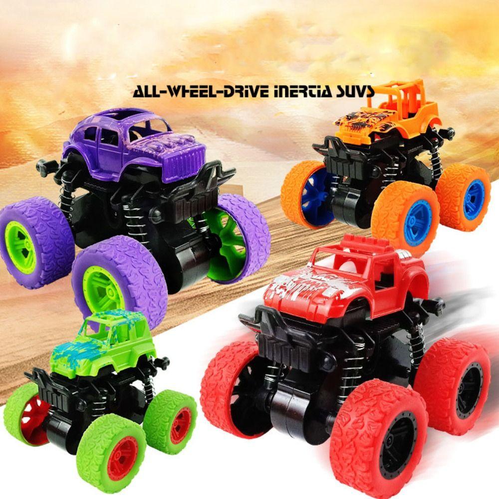 Pull Back Four-wheel Drive Stunt Car ABS Material Stunt Off-road Vehicle