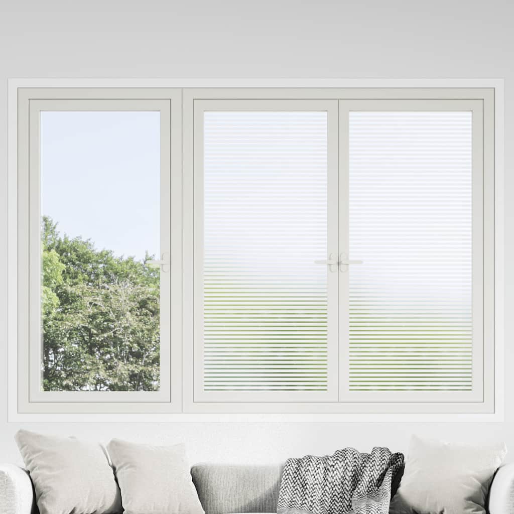 Frosted Window Film with Stripe Design PVC
