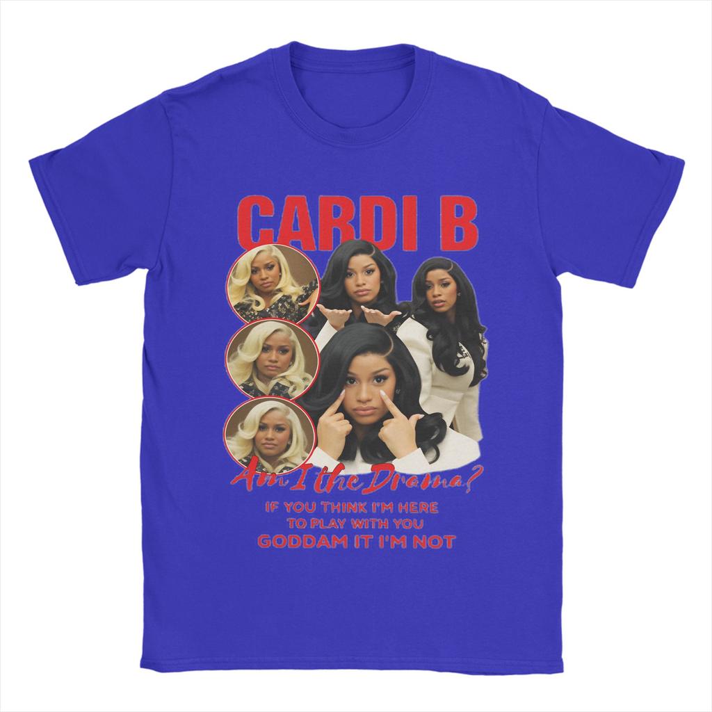 Cardi B Am I The Drama 2026 Art TShirts for Unisex Creative Cotton Tees Round Collar Short Sleeve T Shirts Gift Tops