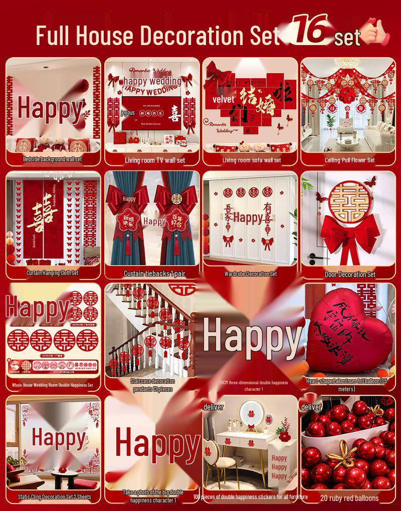 Komplett Bröllopsrumsinredningsset för Sovrum & Nytt Hus