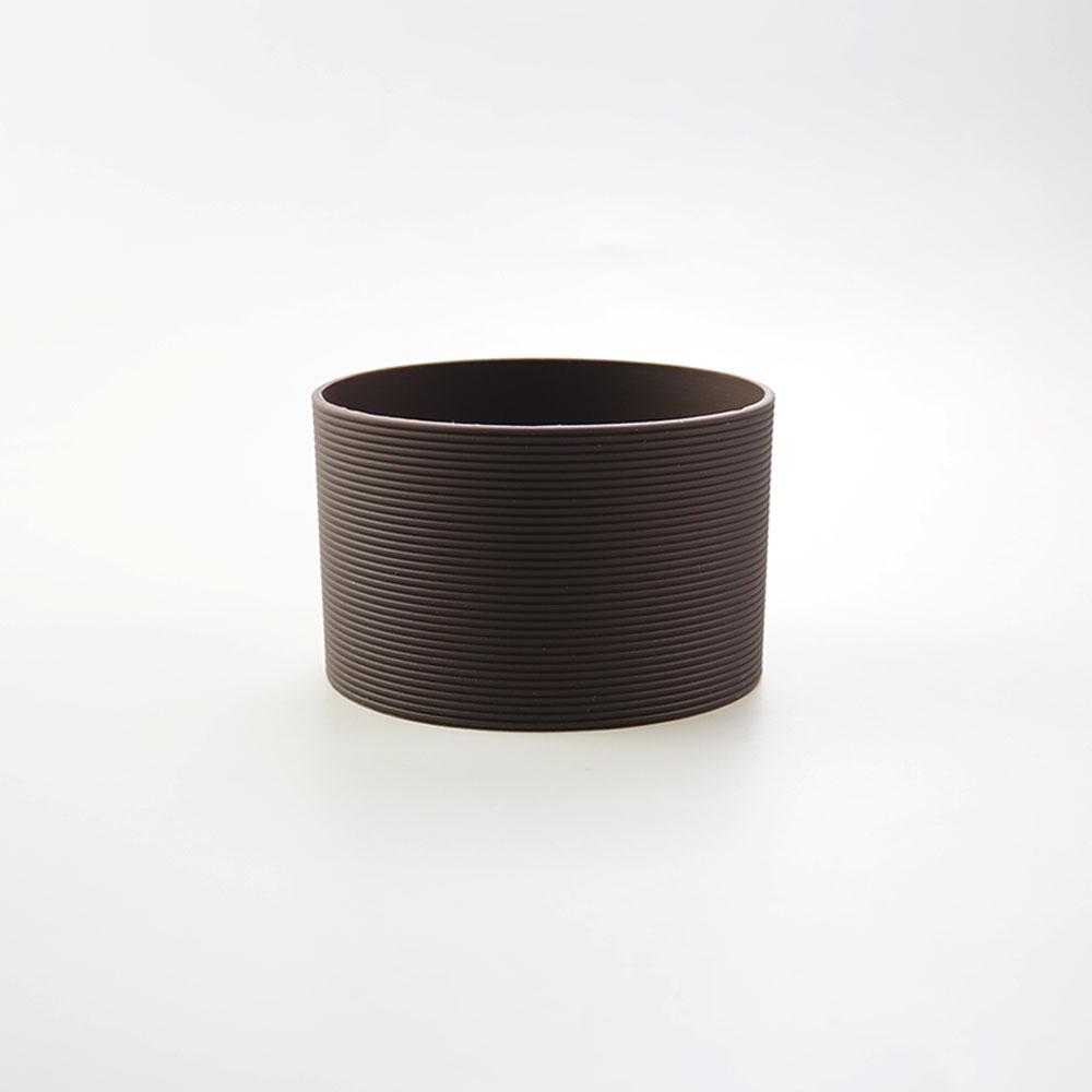 16 Colores 7.5CM Silicona Vidrio Taza Antideslizante Funda para Taza Aislamiento Antideslizante Cubierta Protectora 75MM Tapa de Taza con Raya Horizontal