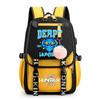 Anime Niedlicher Cartoon K-Pop Bedruckter Rucksack Schultasche für Teenager Schüler Mädchen Junge Bücherrucksack Große Kapazität Wasserdicht Reisetasche Kindergeschenk Rucksack