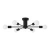 E27 Chandelier 6-Lights Close To Ceiling Light Modern Ceiling Lamp  Office